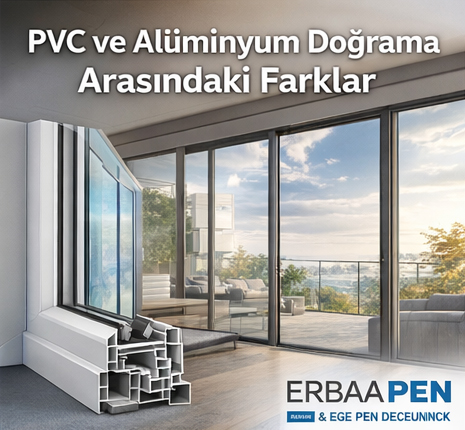 Erbaa Pen PVC ve Alüminyum Doğrama Arasındaki Farklar