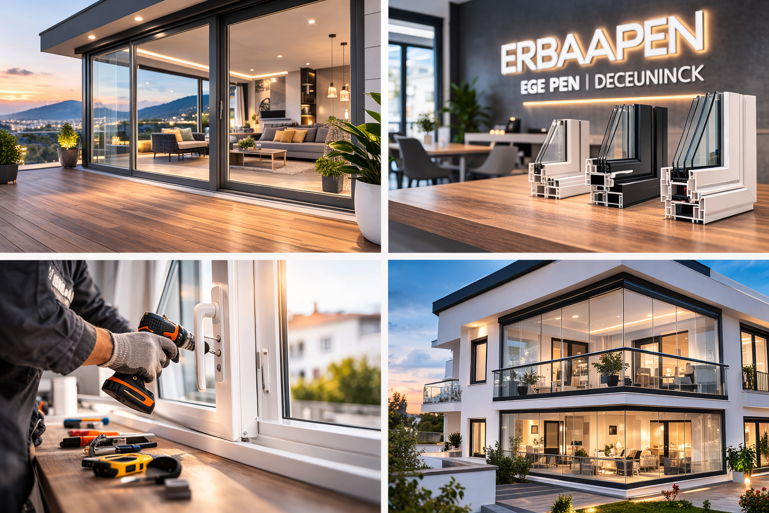 ERBAAPEN PVC cam balkon ve pencere uygulamaları